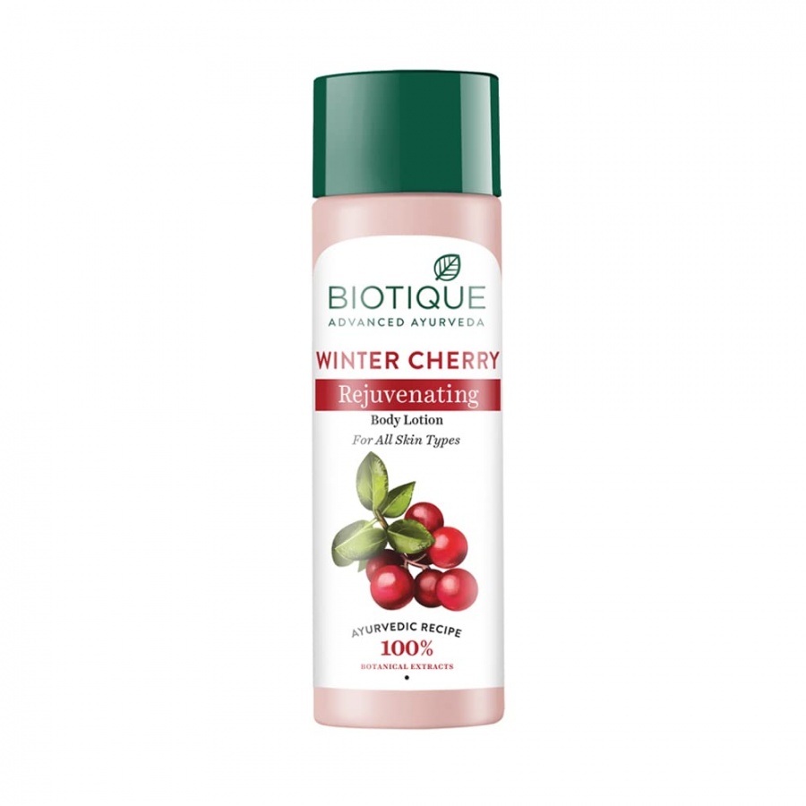 Biotique Winter Cherry Rejuvenating Body Lotion Восстанавливающий и питательный лосьон для тела "Зимняя вишня" 190мл