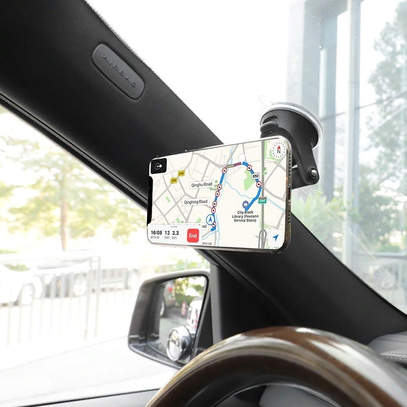 Автомобильный держатель Hoco CA42 Cool Journey in-car dashboard holder with stretch rod магнитный универсальный черный