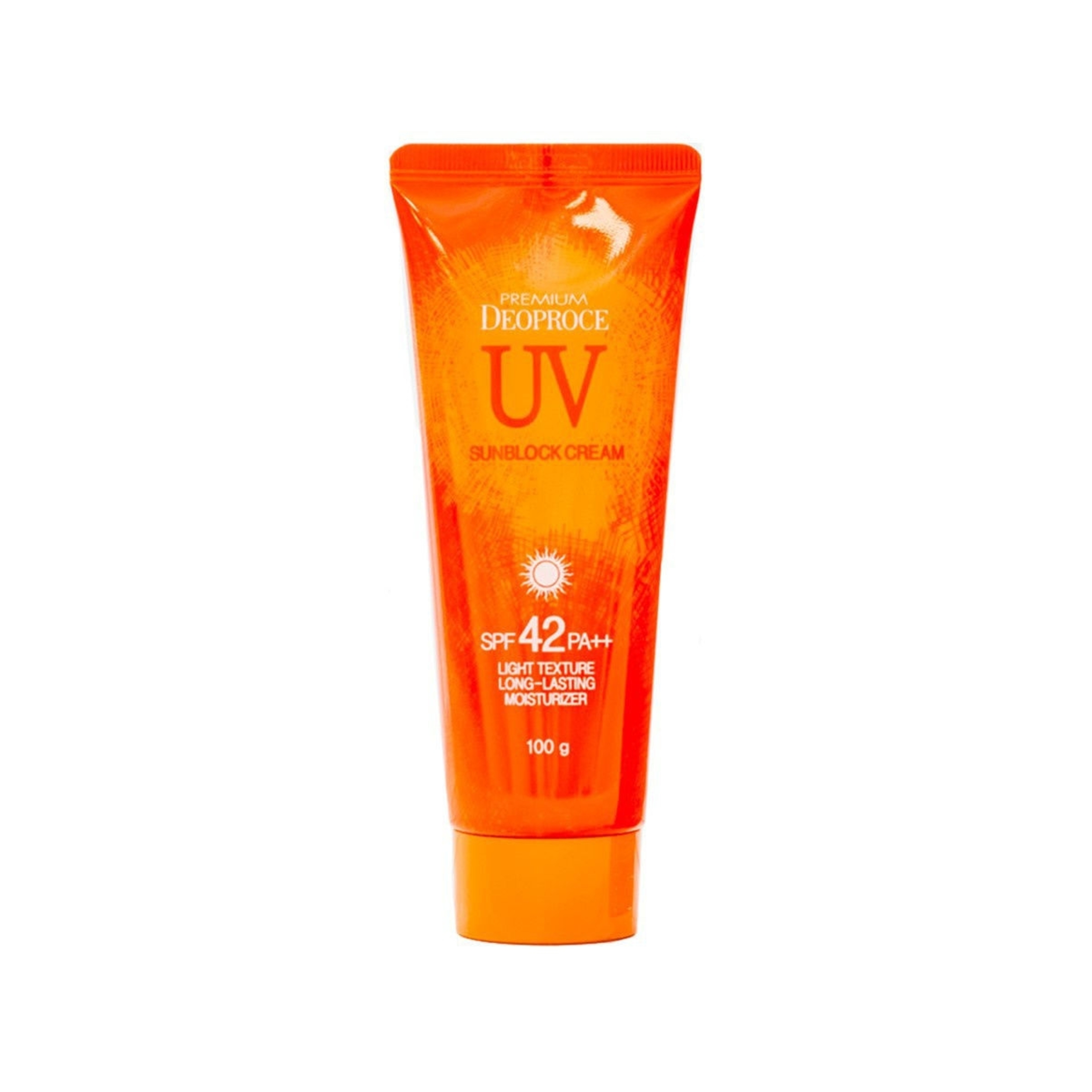 Uv sun block. UV Sunblock Cream spf42. ДП Sun крем Premium Deoproce UV Sunblock Cream spf42 pa++ 100g. Солнцезащитный крем Deoproce Premium UV Sun Block Cream spf42 pa++ 100 гр. Deoproce SPF 50.