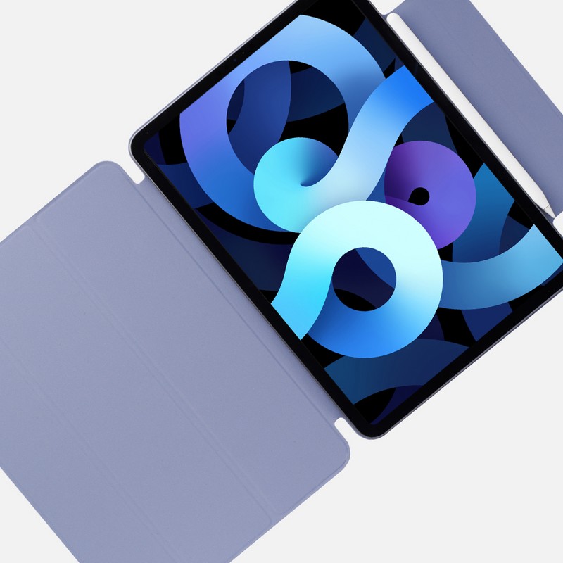 Чехол-подставка Deppa Wallet Onzo Magnet для iPad Air (10.9") 2020г. Soft touch 2.0мм (D-88070) Серо-лавандовый