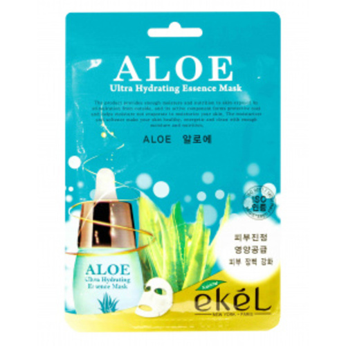 EKEL Aloe Ultra Hydrating Essence Mask Тканевая маска для лица с экстрактом алоэ