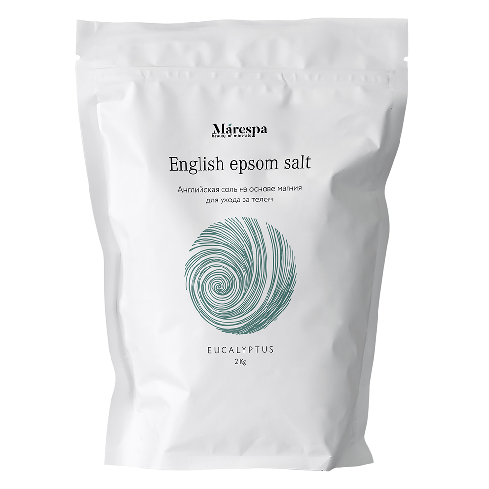 Соль для ванны "English epsom salt" с натуральным эфирным маслом эвкалипта и пихты Marespa 2000 г