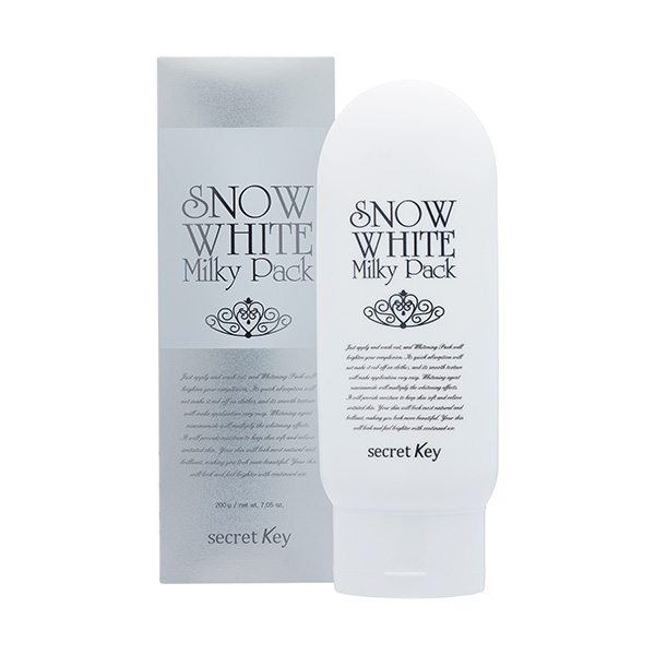 secret Key SNOW WHITE Milky Pack Маска для лица и тела отбеливающая