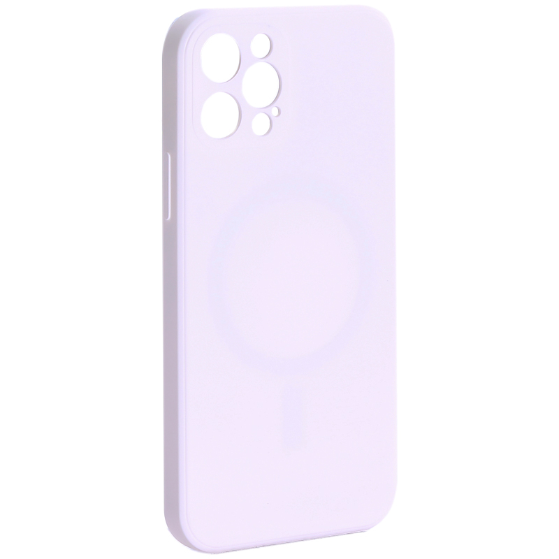 Чехол-накладка силиконовая J-case Creative Case Liquid Silica Magic Magnetic для iPhone 12 Pro (6.1") Белый