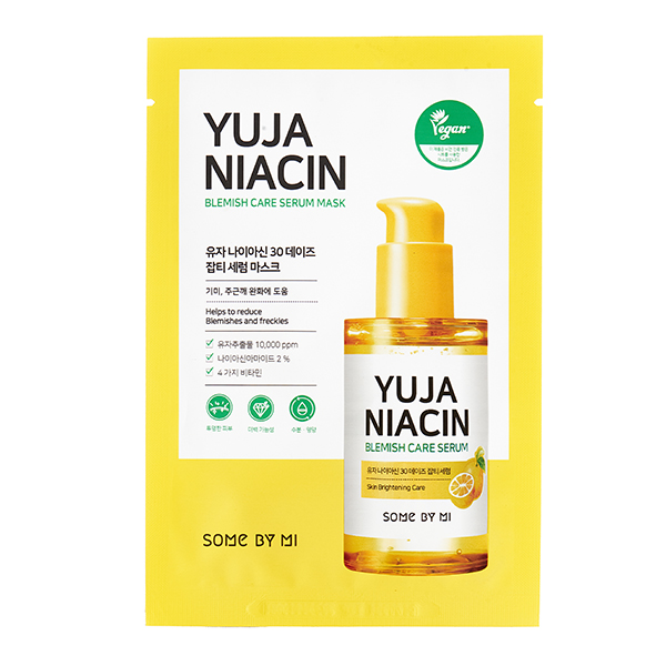 SOME BY MI YUJA NIACIN BLEMISH CARE SERUM MASK Тканевая маска для лица с экстрактом юдзу