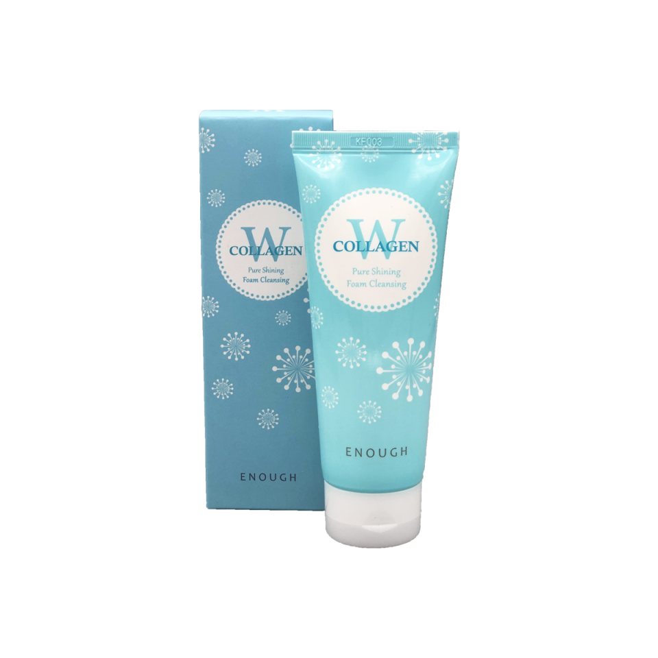 ENOUGH W Collagen Pure Shining Foam Cleansing Очищающая пенка с морским коллагеном