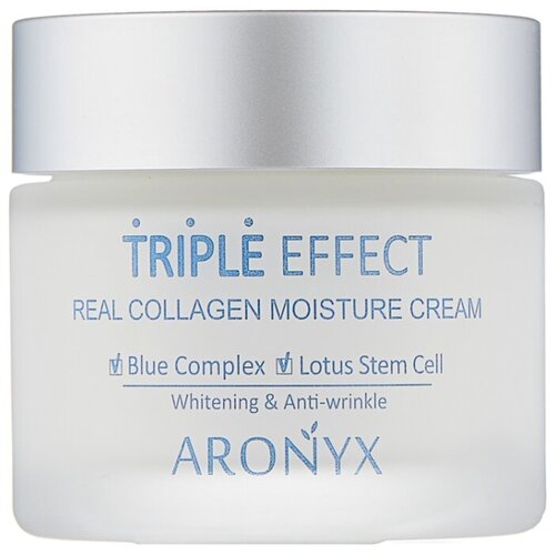 Aronyx Крем для лица с морским коллагеном - Medi flower triple effect moisture cream, 50мл