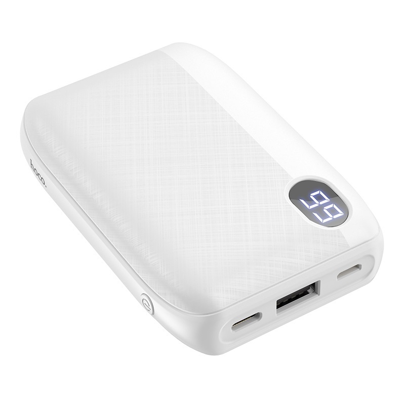 Аккумулятор внешний универсальный Hoco J53 10000 mAh Exceptional mobile power bank (2USB:5V-2.0A Max) Белый