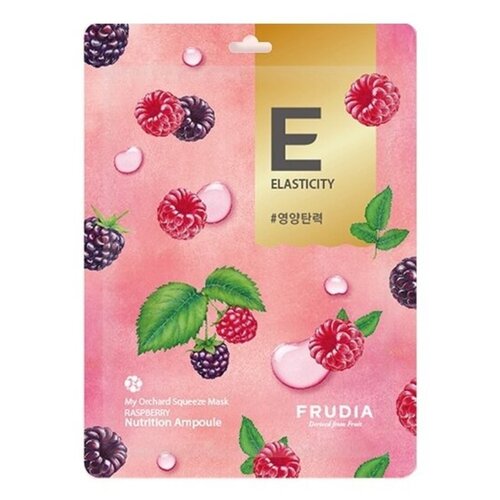 Frudia Маска тканевая тонизирующая с малиной - My orchard squeeze mask raspberry, 20г