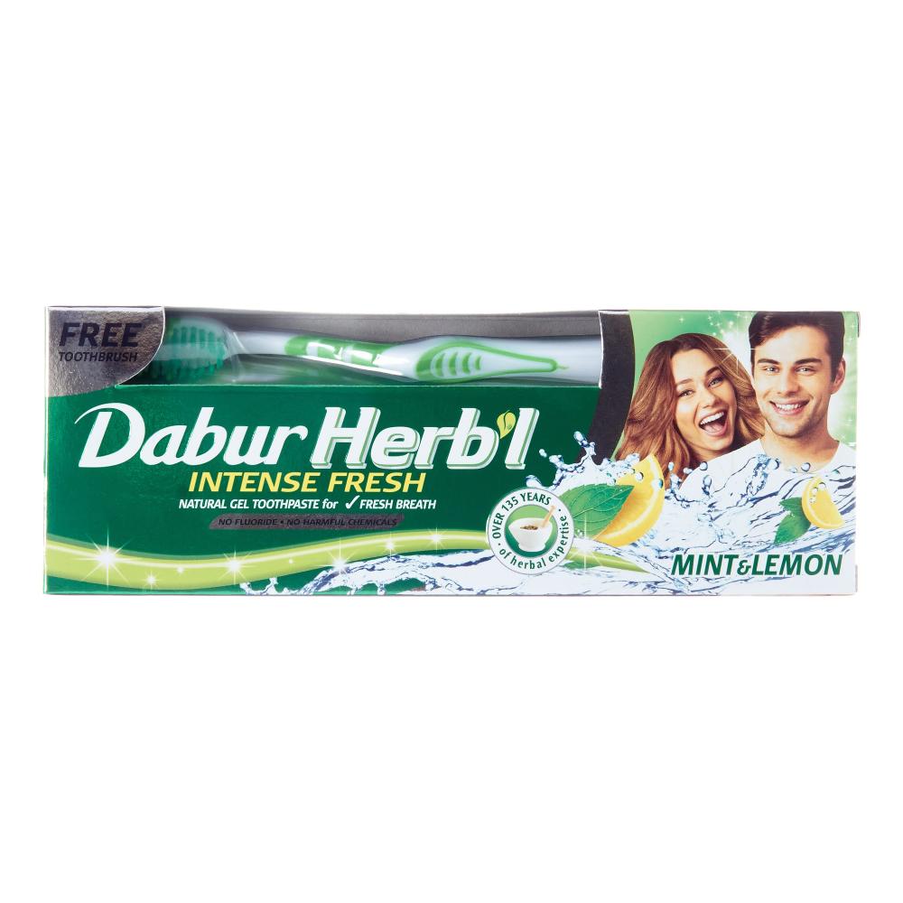 Dabur Зубной освежающий гель с мятой и лимоном 150г