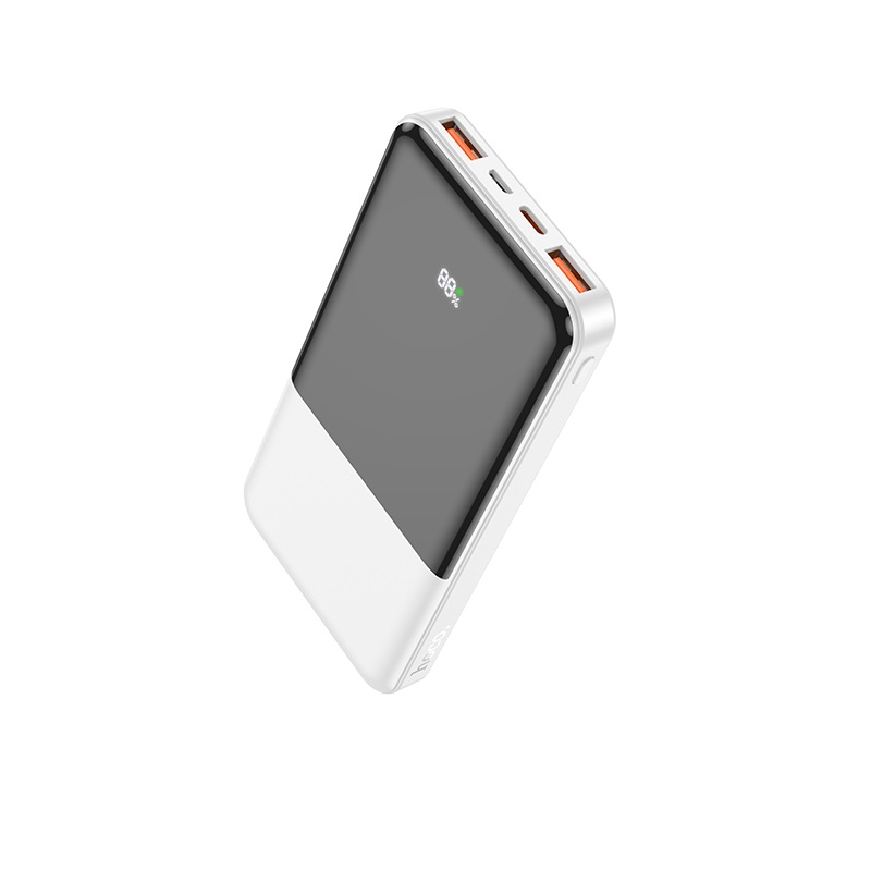 Аккумулятор внешний универсальный Hoco J108 10000 mAh Universe PD22.5W+QC3.0 power bank (2USB:5V-3A/ Type-C: 5V-3A) Белый