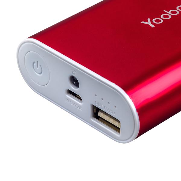 Аккумулятор внешний универсальный Yoobao Power Bank Master M3 (USB выход: 5V 2.1A) Red 7800 mAh ORIGINAL