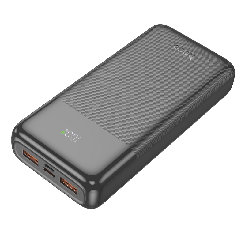 Аккумулятор внешний универсальный Hoco J121A 20000 mAh power bank 22.5W (2USB:5V-2.0A) Черный