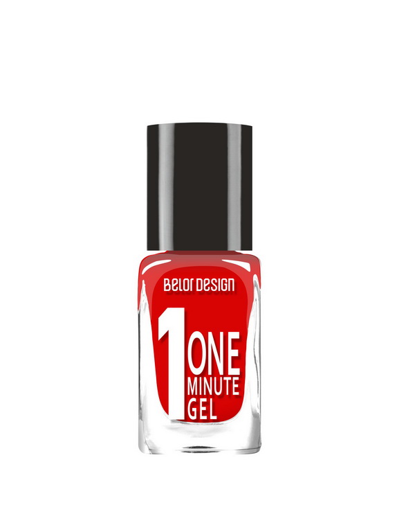 Лак для ногтей One Minute Gel тон 220 красный 10мл