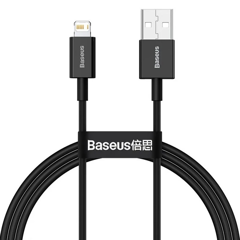 USB дата-кабель Baseus Superior Series Fast Charging Data Cable Lightning 2.4A (CALYS-C01) 2.0м Черный