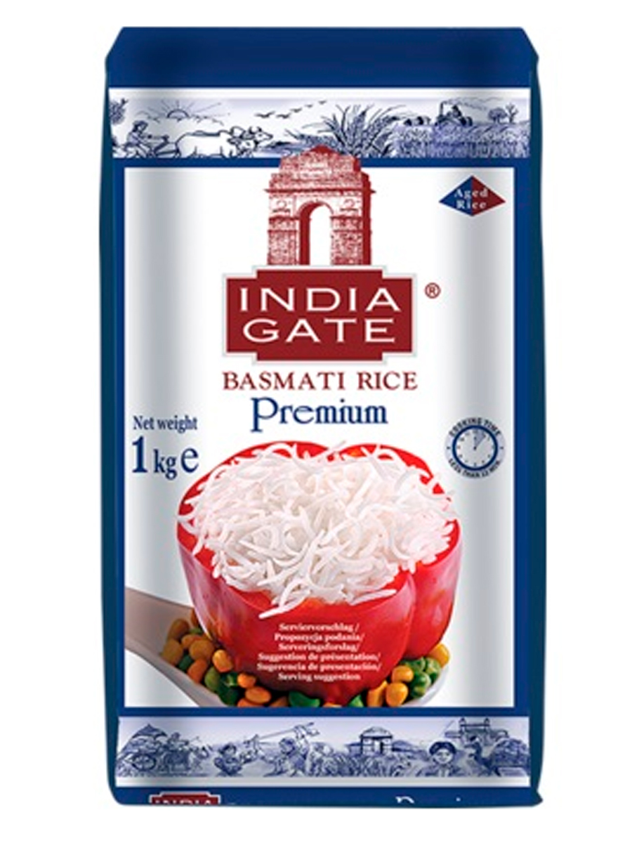 INDIA GATE India gate premium indian basmati white rice Премиум белый рис Басмати 1кг