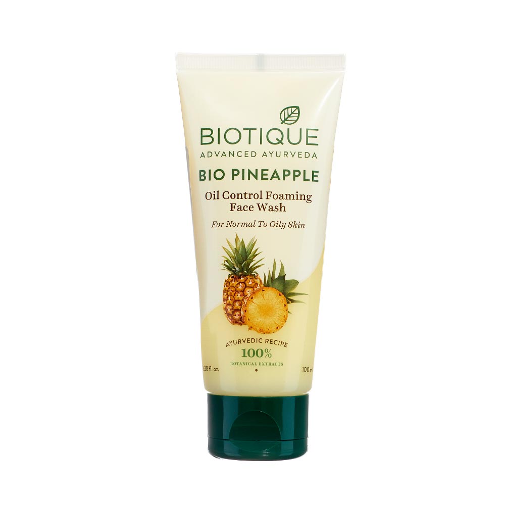 Пенка для умывания с экстрактом ананаса (BIO PINEAPPLE OIL BALANCING FACE WASH) Biotique | Биотик 100мл