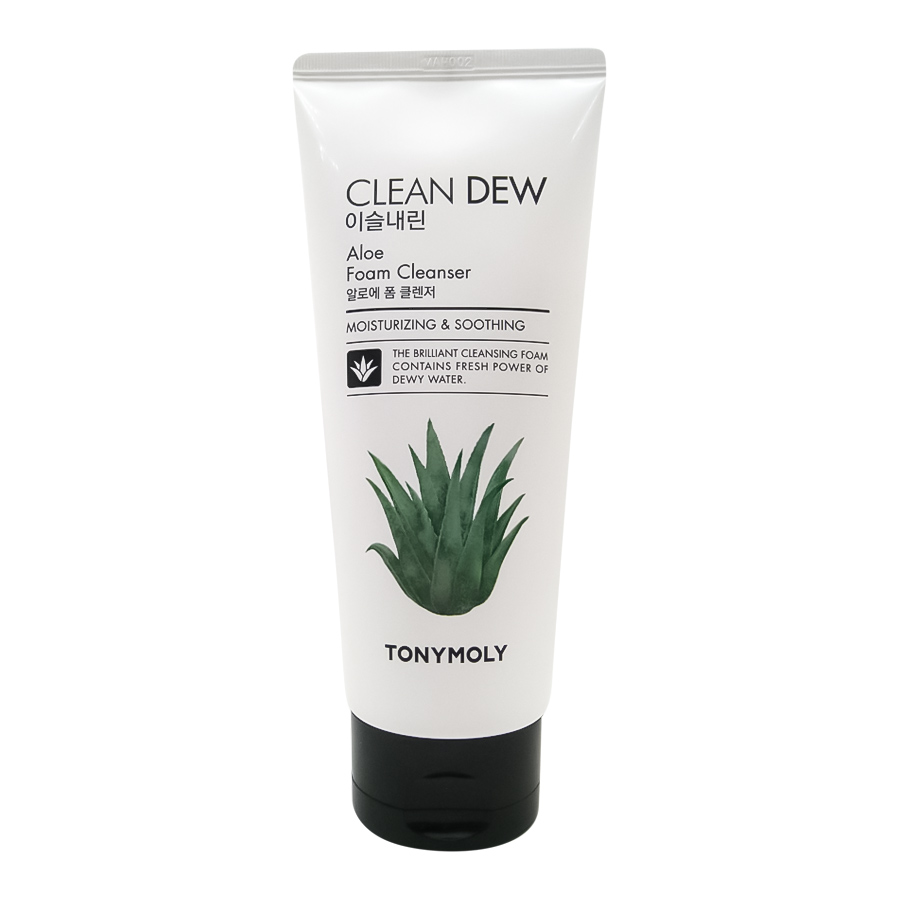 TONYMOLY CLEAN DEW Aloe Foam Cleanser Очищающая пенка для умывания с экстрактом алоэ вера