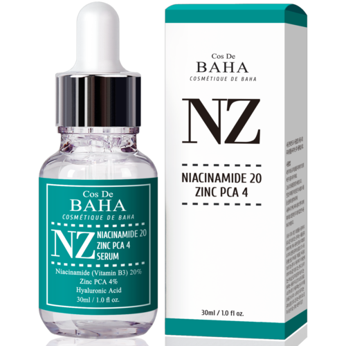 Cos De BAHA Сыворотка укрепляющая для сужения пор - Niacinamide 20 zinc pca 4 (NZ), 30мл