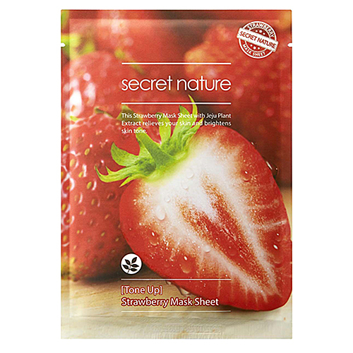 Secret Nature Маска для лица тонизирующая с клубникой - Strawberry mask sheet, 25г