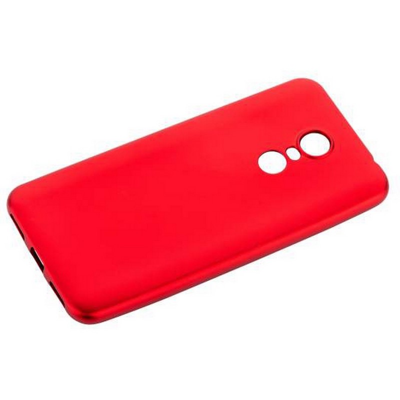 Чехол-накладка силиконовый J-case Delicate Series Matt 0.5mm для Xiaomi Redmi 5 Plus (5.7") Красный