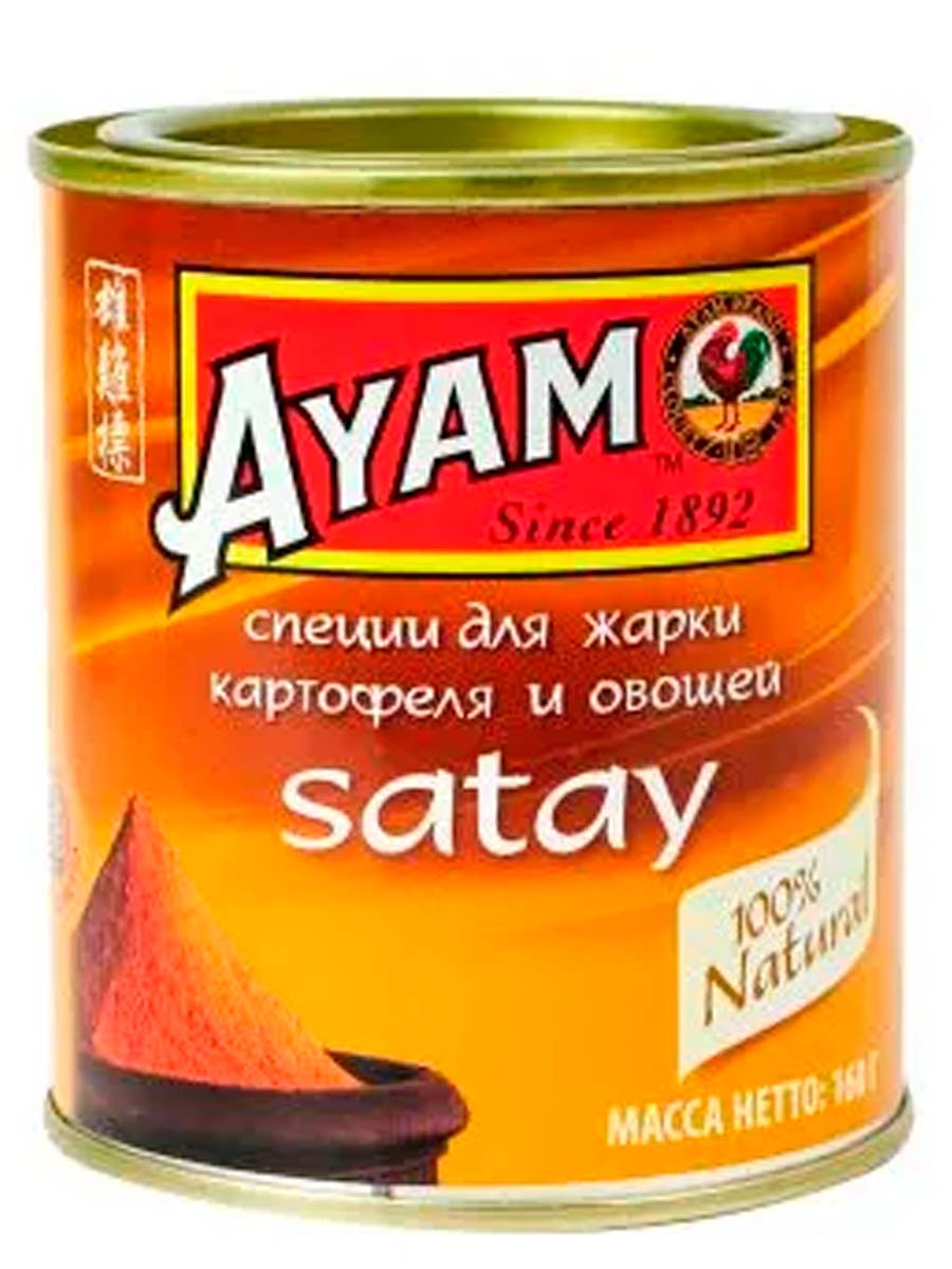 AYAM Сатай специи для жарки картофеля и овощей ж/б 160г