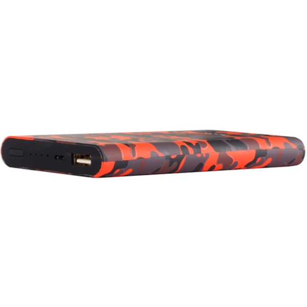 Аккумулятор внешний универсальный Hoco J9-10000 mAh Camouflage Series Power Bank (USB: 5V/2.1A Max) Камуфляж-красный