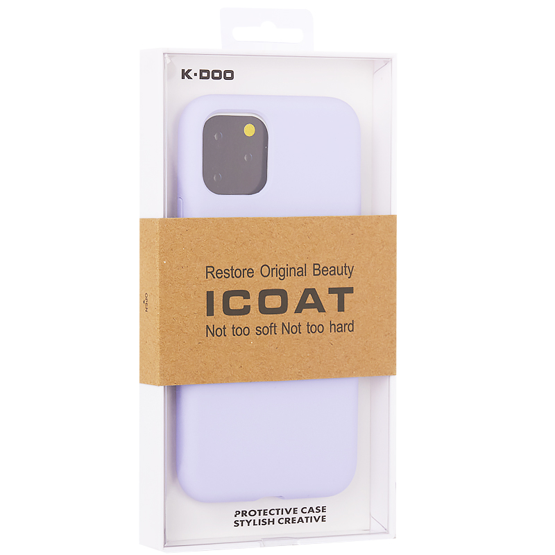 Чехол-накладка силиконовая KZDOO iCoat Liquid Silicone для iPhone 11 Pro (5.8") Лавандовый