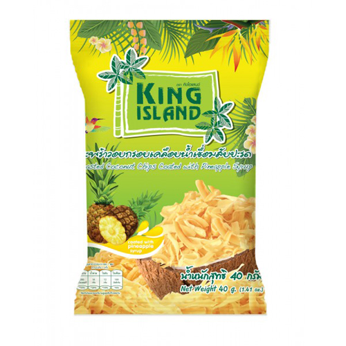 Кокосовые чипсы с ананасом King Island 40 г