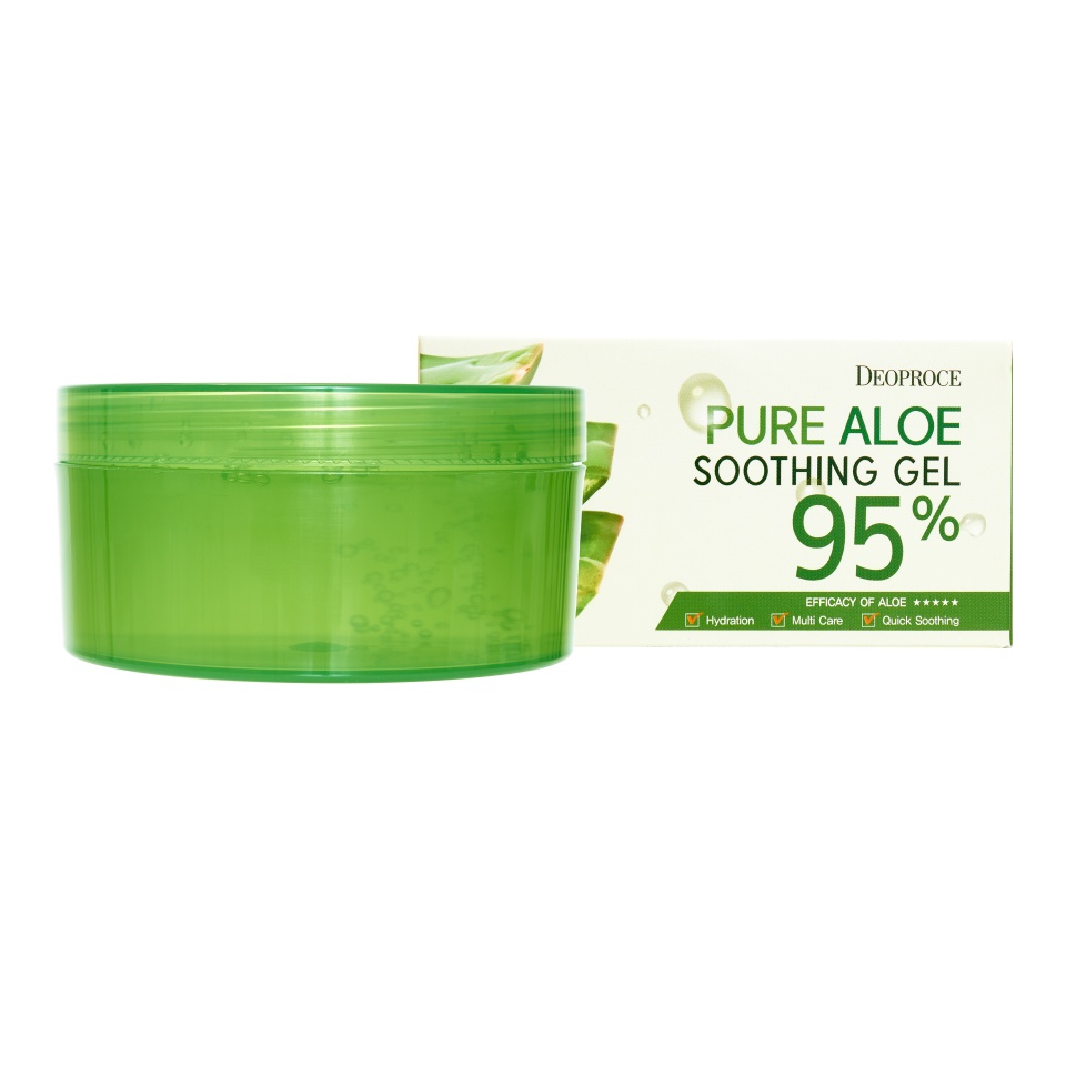 DEOPROCE PURE ALOE SOOTHING GEL 95% Успокаивающий гель для тела с алоэ