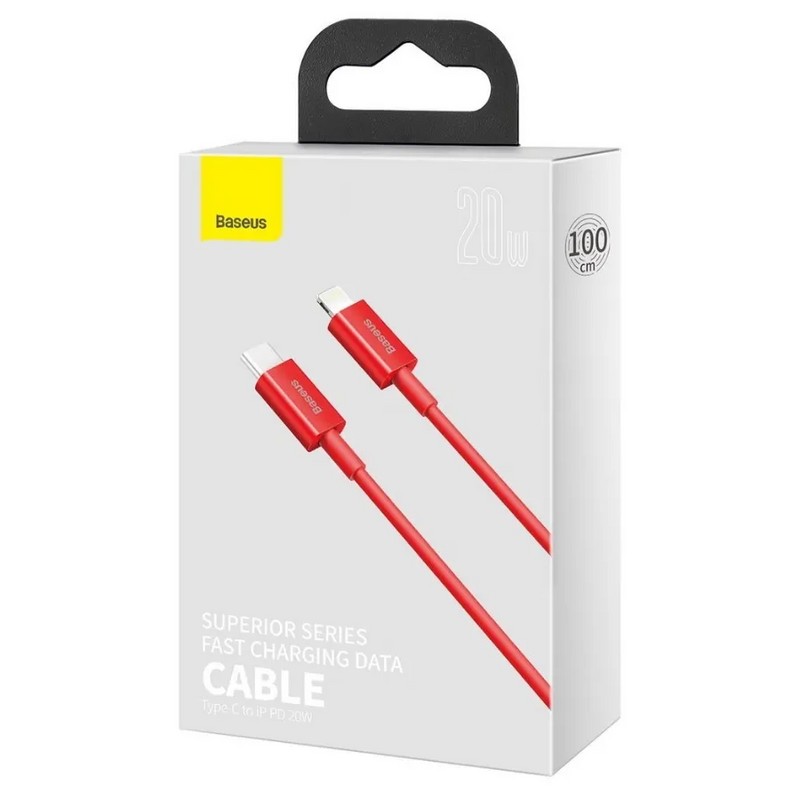 USB дата-кабель Baseus Superior Series Fast Charging Data Cable Type-C - Lightning 20W (CATLYS-A09) 1.0м Красный