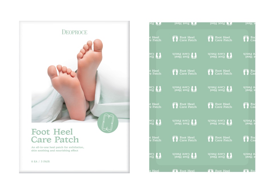 DEOPROCE FOOT HEEL CARE PATCH Увлажняющие и восстанавливающие патчи для пяток 3шт