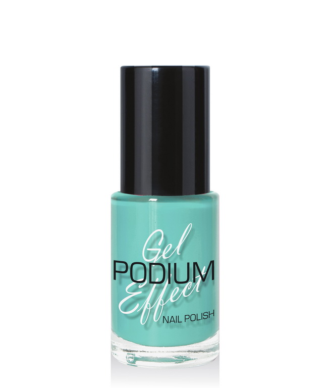 Лак для ногтей PODIUM Gel Effect тон 119 бирюзовый 10мл