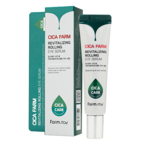 FarmStay Cica Farm Revitalizing Rolling Eye Serum Восстанавливающая сыворотка для кожи вокруг глаз с