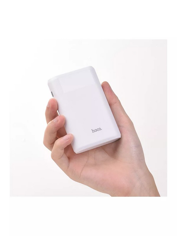 Аккумулятор внешний универсальный Hoco B35B-8000 mAh Entourage mobile Power bank (2USB: 5V-2.1A) Белый