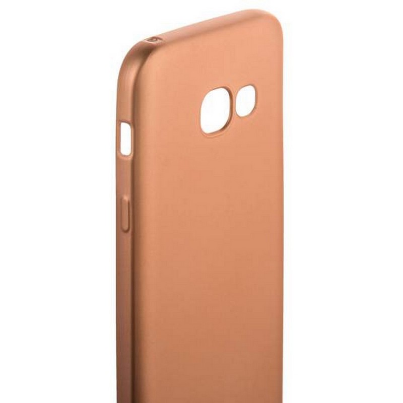 Чехол-накладка силиконовый J-case Delicate Series Matt 0.5mm для Samsung Galaxy A3 (2017) Розовое золото