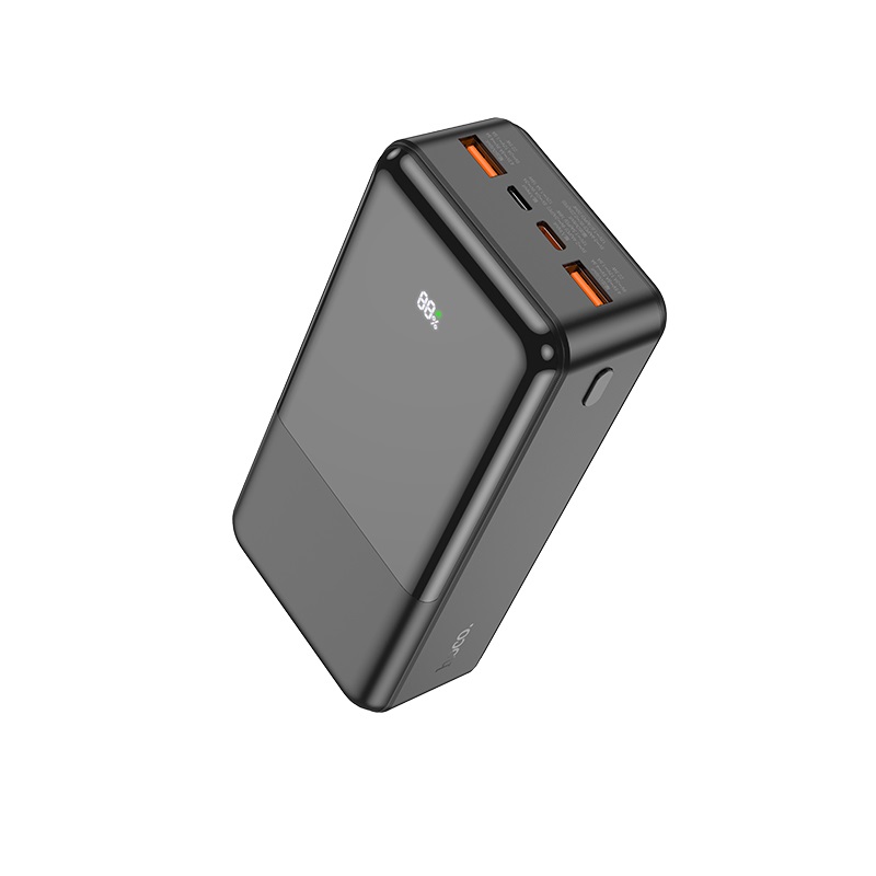 Аккумулятор внешний универсальный Hoco J108B 30000 mAh Universe PD22.5W+QC3.0 power bank (2USB:5V-3A/ Type-C: 5V-3A) Черный