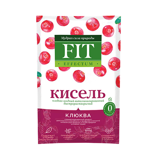 Кисель "Клюква", пакет-саше Fit Parad 30 г