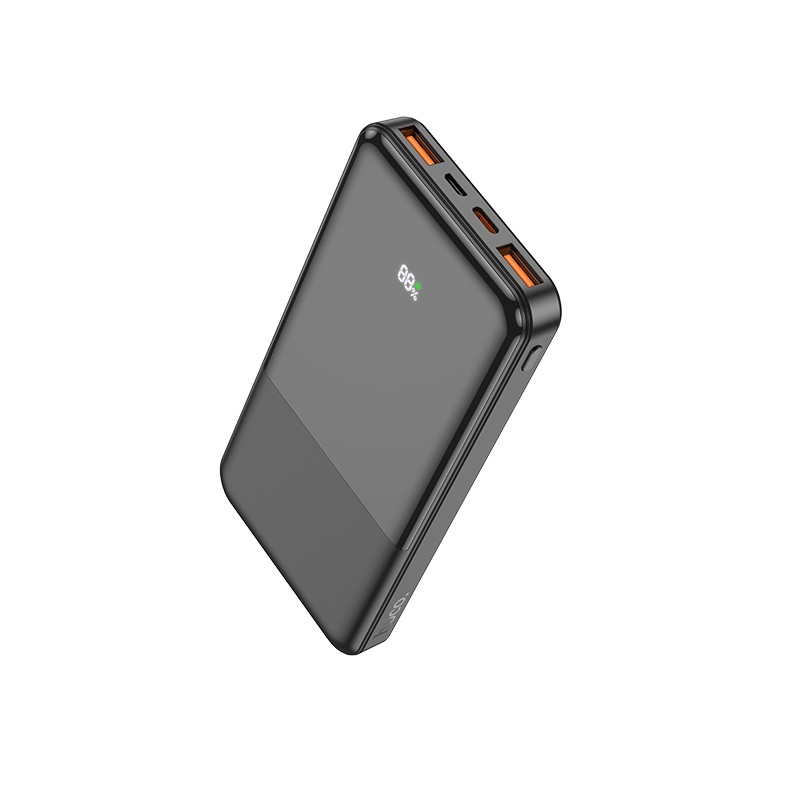 Аккумулятор внешний универсальный Hoco J108 10000 mAh Universe PD22.5W+QC3.0 power bank (2USB:5V-3A/ Type-C: 5V-3A) Черный