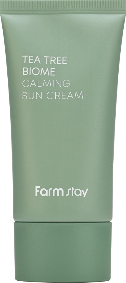 FarmStay Tea Tree Biome Calming Sun Cream Солнцезащитный крем с экстрактом чайного дерева SPF50+/PA++++ 50г