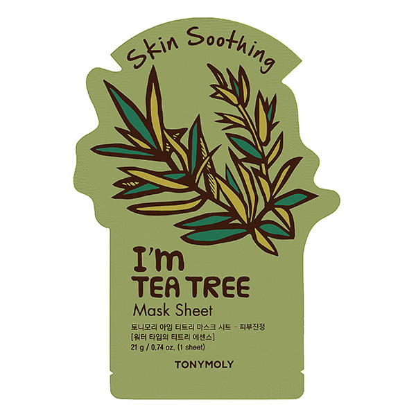 TONYMOLY I'm TEA TREE Mask Sheet Skin Soothing Тканевая маска для лица с экстрактом чайного дерева успокаивающая