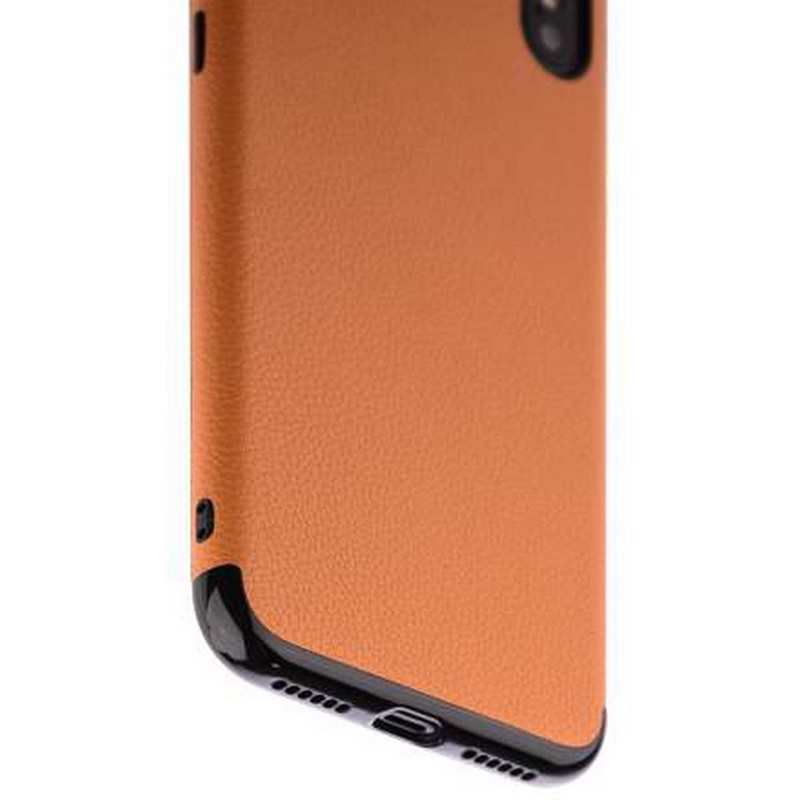 Чехол-накладка силиконовый J-case Jack Series (с магнитом) для iPhone XS/ X (5.8") Светло-коричневый