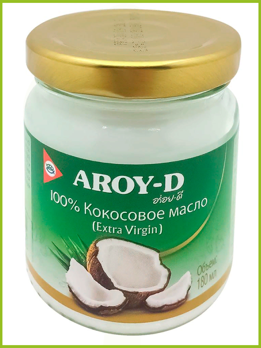 Aroy-D Масло кокосовое 100% холодного отжима 180мл