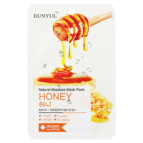 Eunyul Маска тканевая с экстрактом меда - Natural moisture mask pack honey, 22мл