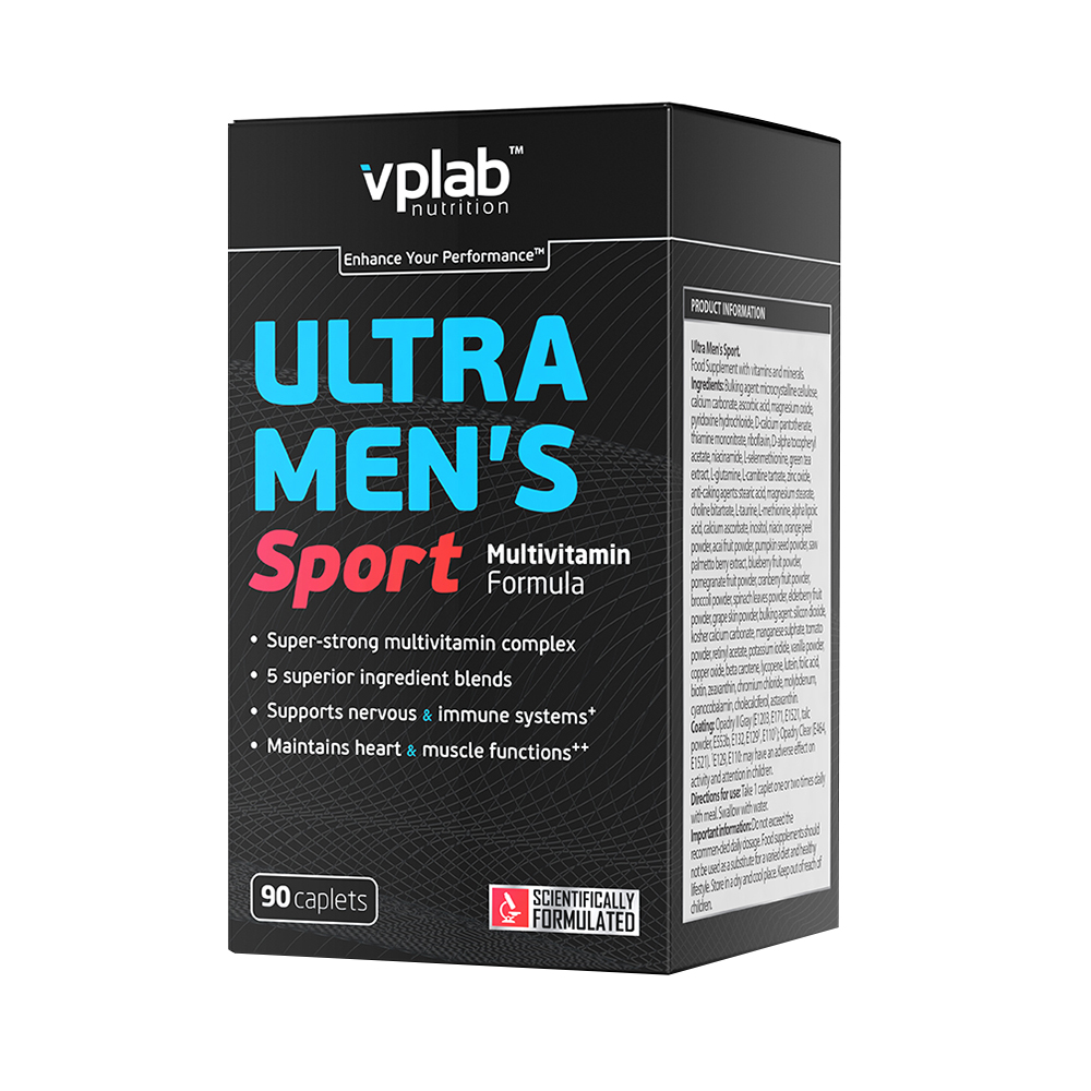 Витаминно-минеральный комплекс для мужчин "Ultra men’s sport multivitamin formula", в капсулах VPLab, 90 шт