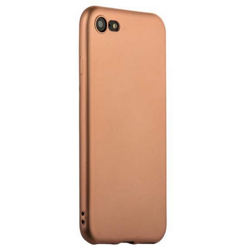 Чехол-накладка силиконовый J-case Delicate Series Matt 0.5mm для iPhone SE (2020г.)/ 8/ 7 (4.7) Розовое золото