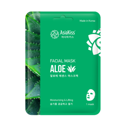 AsiaKiss Маска тканевая для лица с экстрактом алое - Aloe essence facial mask, 25г