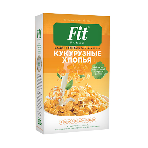 Хлопья кукурузные Fit Parad 200 г