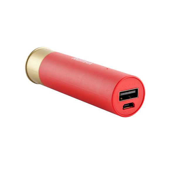 Аккумулятор внешний универсальный Remax RPL 18- 2500 mAh Shell power bank (USB: 5V-1.5A) Red Красный