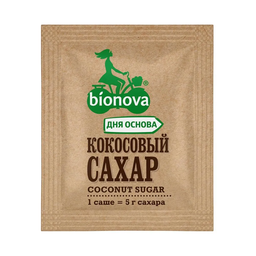 Сахар кокосовый, саше Bionova 300 г 60 шт